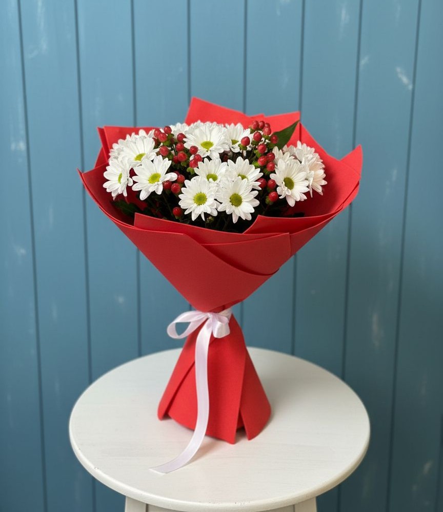 Букет цветов из: Хризантемы в Советском Республики Марий Эл