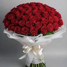 Букет 101 Красная роза Блэк Мэджик в Советском Республики Марий Эл