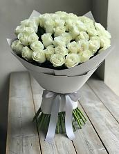 Букет 35 Белых роз в Советском Республики Марий Эл