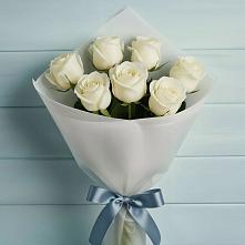 Букет 7 Белых роз Эдлесс Лав #REPLACE_PRED# Советском Республики Марий Эл