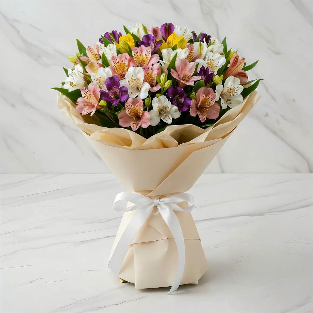 Букет цветов из: Альстромерии в Советском Республики Марий Эл