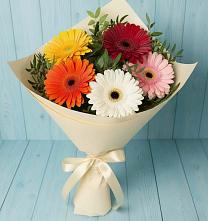 Букет цветов из:  Герберы в Советском Республики Марий Эл