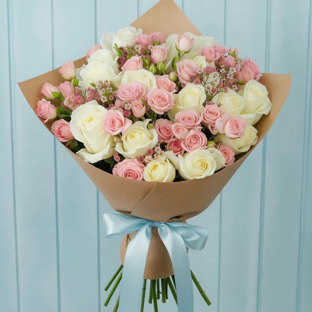 Букет цветов из: Розы в Советском Республики Марий Эл