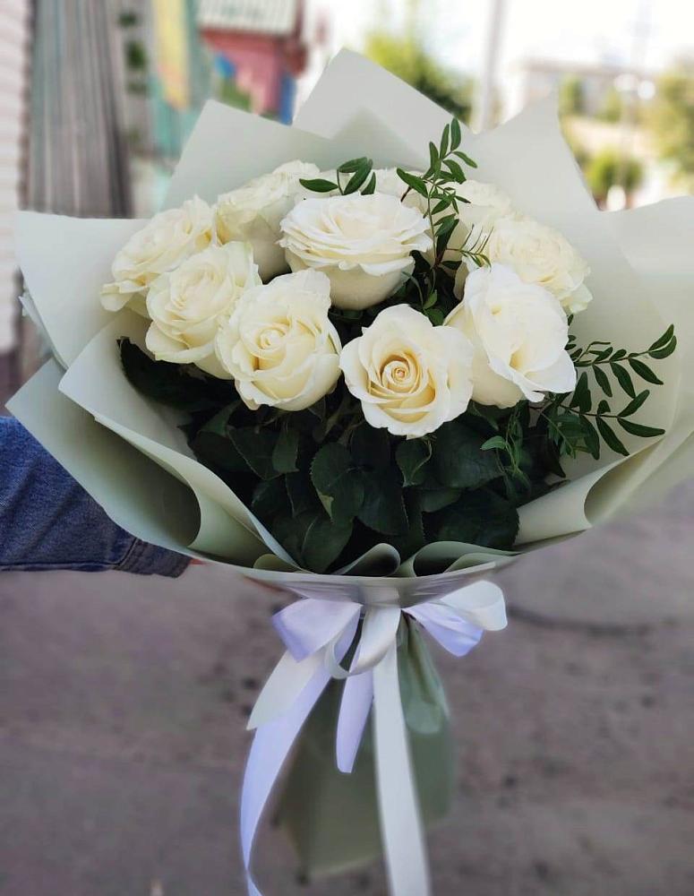 Букет Белые розы Проуд в Советском Республики Марий Эл