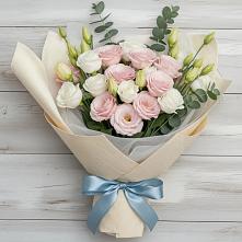 Букет цветов из:  Лизиантусы #REPLACE_PRED# Советском Республики Марий Эл