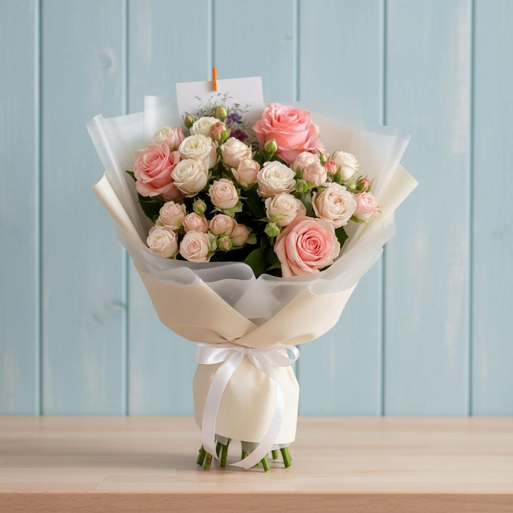 Букет цветов из: Розы в Советском Республики Марий Эл