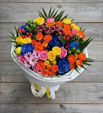 Букет цветов из:  Розы и Хризантемы в Советском Республики Марий Эл