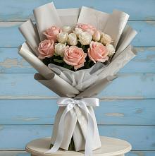 Букет цветов из:  Розы в Советском Республики Марий Эл