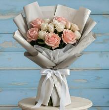 Букет цветов из:  Розы в Советском Республики Марий Эл