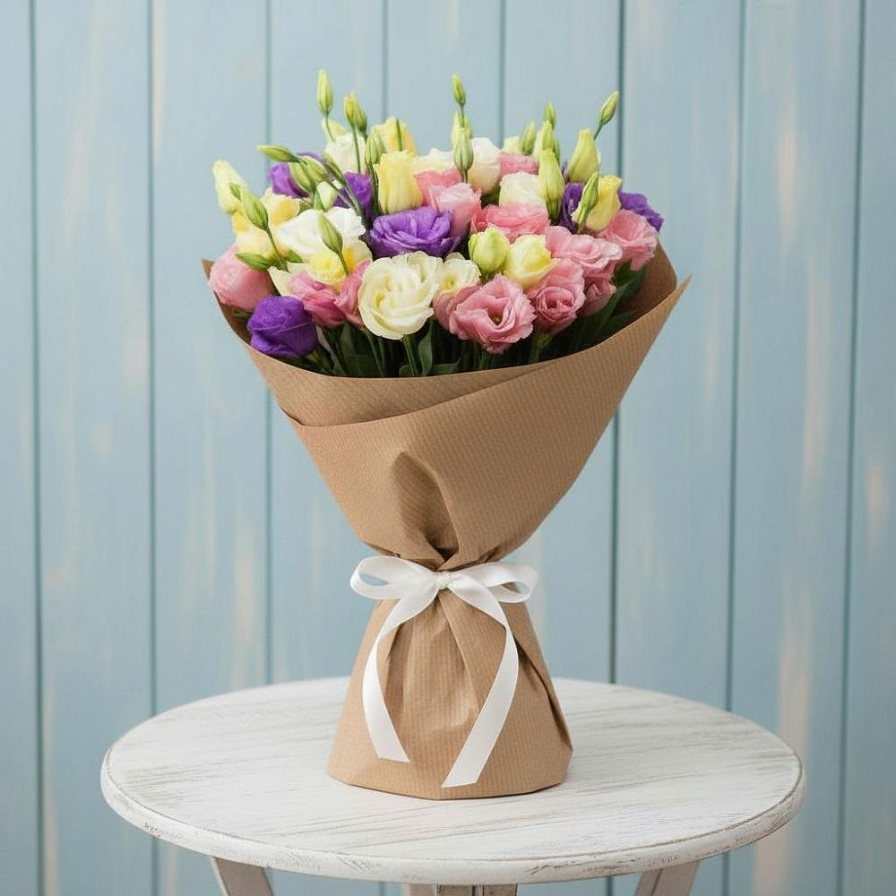 Букет цветов из: Лизиантусы в Советском Республики Марий Эл