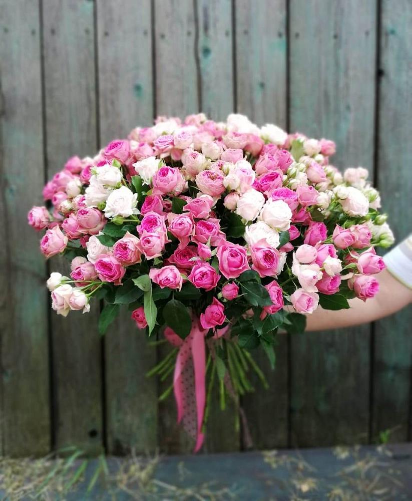 Букет Розовые кустовые розы Натали и Лав Лидия в Советском Республики Марий Эл