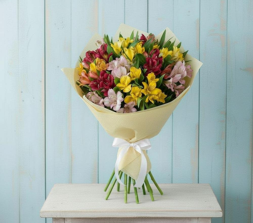 Букет цветов из: Альстромерии в Советском Республики Марий Эл