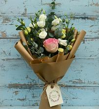Букет цветов из:  Розы и Лизиантусы #REPLACE_PRED# Советском Республики Марий Эл