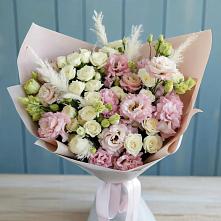 Букет цветов из:  Альстромерии и Розы в Советском Республики Марий Эл